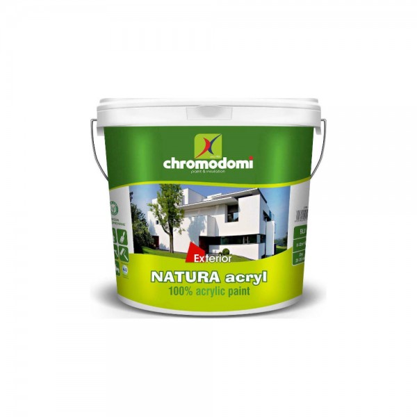 Χρωμοδομή Natura Acryl Πλαστικό Χρώμα Λευκό 3lt